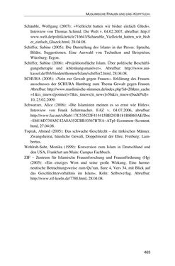 Image of the Page - 463 - in Der Stoff, aus dem Konflikte sind - Debatten um das Kopftuch in Deutschland, Österreich und der Schweiz