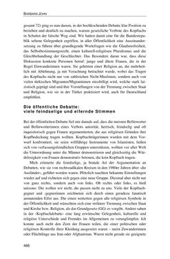 Image of the Page - 466 - in Der Stoff, aus dem Konflikte sind - Debatten um das Kopftuch in Deutschland, Österreich und der Schweiz
