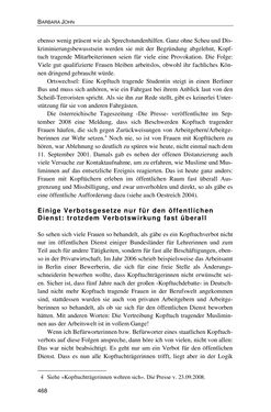 Image of the Page - 468 - in Der Stoff, aus dem Konflikte sind - Debatten um das Kopftuch in Deutschland, Österreich und der Schweiz