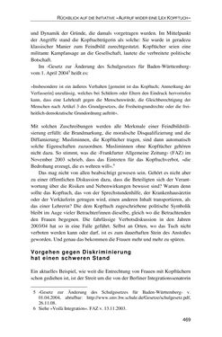 Image of the Page - 469 - in Der Stoff, aus dem Konflikte sind - Debatten um das Kopftuch in Deutschland, Österreich und der Schweiz