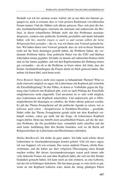 Image of the Page - 487 - in Der Stoff, aus dem Konflikte sind - Debatten um das Kopftuch in Deutschland, Österreich und der Schweiz