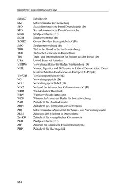 Image of the Page - 514 - in Der Stoff, aus dem Konflikte sind - Debatten um das Kopftuch in Deutschland, Österreich und der Schweiz