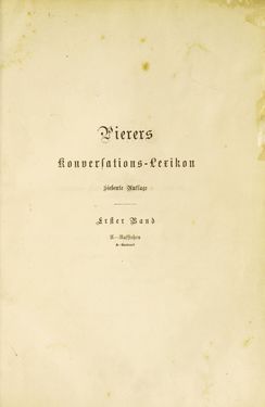 Image of the Page - (000003) - in Pierers Konversations-Lexikon - A-Aufstehen, Volume 1
