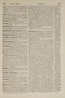 Image of the Page - 1186 - in Pierers Konversations-Lexikon - Kalkeinlagerungen-Lübbesee, Volume 8