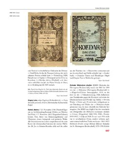 Image of the Page - 657 - in Enzyklopädie der slowenischen Kulturgeschichte in Kärnten/Koroška - Von den Anfängen bis 1942, Volume 2 : J – Pl
