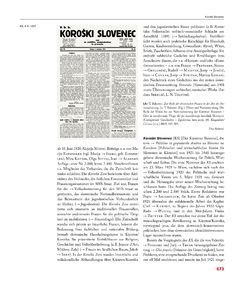 Bild der Seite - 673 - in Enzyklopädie der slowenischen Kulturgeschichte in Kärnten/Koroška - Von den Anfängen bis 1942, Band 2 : J – Pl