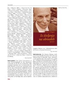 Bild der Seite - 724 - in Enzyklopädie der slowenischen Kulturgeschichte in Kärnten/Koroška - Von den Anfängen bis 1942, Band 2 : J – Pl