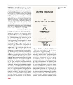 Image of the Page - 1086 - in Enzyklopädie der slowenischen Kulturgeschichte in Kärnten/Koroška - Von den Anfängen bis 1942, Volume 3 : PO - Ž