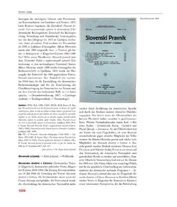 Image of the Page - 1256 - in Enzyklopädie der slowenischen Kulturgeschichte in Kärnten/Koroška - Von den Anfängen bis 1942, Volume 3 : PO - Ž
