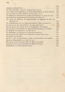 Image of the Page - VIII - in Die österreichisch-ungarische Monarchie in Wort und Bild - Wien und Niederösterreich, 1. Abteilung: Wien, Volume 1