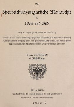 Image of the Page - (00000004) - in Die österreichisch-ungarische Monarchie in Wort und Bild - Ungarn (5), Volume 18