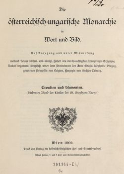 Bild der Seite - (000003) - in Die österreichisch-ungarische Monarchie in Wort und Bild - Kroatien und Slawonien, Band 24