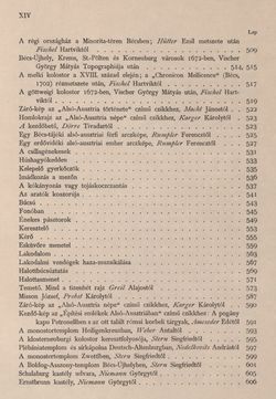 Image of the Page - XIV - in Az Osztrák-Magyar Monarchia írásban és képben - Bécs és Alsó-Ausztria (Bécs), Volume 1