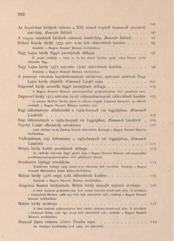 Image of the Page - VIII - in Az Osztrák-Magyar Monarchia írásban és képben - Magyarország I (1), Volume 5/1