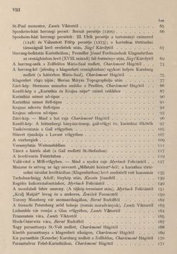 Bild der Seite - VIII - in Az Osztrák-Magyar Monarchia írásban és képben - Karinthia és Krajna (Karinthia), Band 8/1