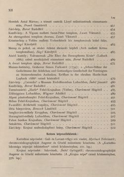 Bild der Seite - XII - in Az Osztrák-Magyar Monarchia írásban és képben - Karinthia és Krajna (Karinthia), Band 8/1