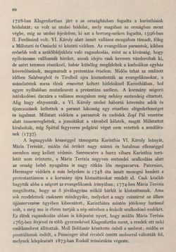 Image of the Page - 80 - in Az Osztrák-Magyar Monarchia írásban és képben - Karinthia és Krajna (Karinthia), Volume 8/1