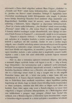 Bild der Seite - 141 - in Az Osztrák-Magyar Monarchia írásban és képben - Karinthia és Krajna (Karinthia), Band 8/1