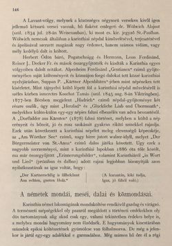 Bild der Seite - 146 - in Az Osztrák-Magyar Monarchia írásban és képben - Karinthia és Krajna (Karinthia), Band 8/1
