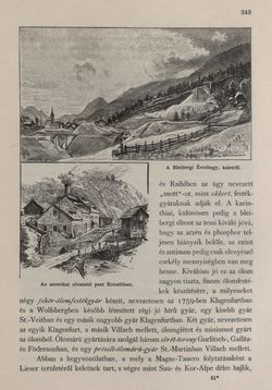 Image of the Page - 243 - in Az Osztrák-Magyar Monarchia írásban és képben - Karinthia és Krajna (Karinthia), Volume 8/1