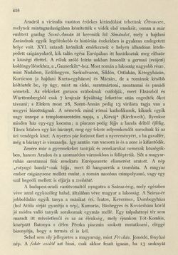 Image of the Page - 458 - in Az Osztrák-Magyar Monarchia írásban és képben - Magyarország II (2), Volume 9/2