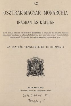 Bild der Seite - III - in Az Osztrák-Magyar Monarchia írásban és képben - Az Osztrák Tengermellék és Dalmáczia (Tengermellék), Band 10