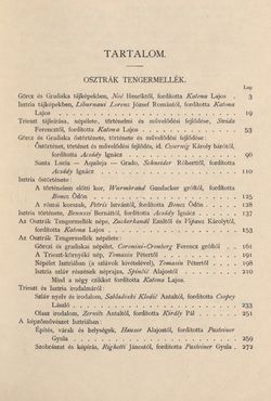 Image of the Page - V - in Az Osztrák-Magyar Monarchia írásban és képben - Az Osztrák Tengermellék és Dalmáczia (Tengermellék), Volume 10