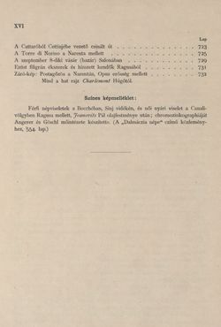 Bild der Seite - XVI - in Az Osztrák-Magyar Monarchia írásban és képben - Az Osztrák Tengermellék és Dalmáczia (Tengermellék), Band 10