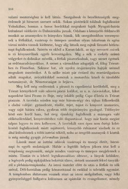 Image of the Page - 216 - in Az Osztrák-Magyar Monarchia írásban és képben - Az Osztrák Tengermellék és Dalmáczia (Tengermellék), Volume 10