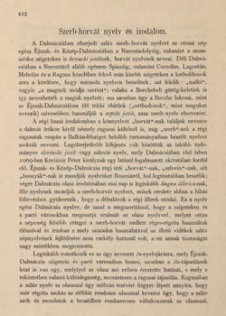 Image of the Page - 612 - in Az Osztrák-Magyar Monarchia írásban és képben,  - Az Osztrák Tengermellék és Dalmáczia (Dalmáczia), Volume 11