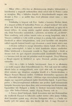 Bild der Seite - 70 - in Az Osztrák-Magyar Monarchia írásban és képben - Magyarország III (1), Band 12/1