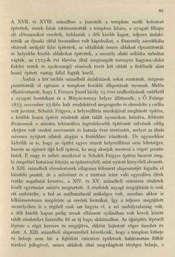 Bild der Seite - 85 - in Az Osztrák-Magyar Monarchia írásban és képben - Magyarország III (1), Band 12/1