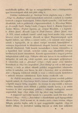 Bild der Seite - 337 - in Az Osztrák-Magyar Monarchia írásban és képben - Magyarország III (2), Band 12/2