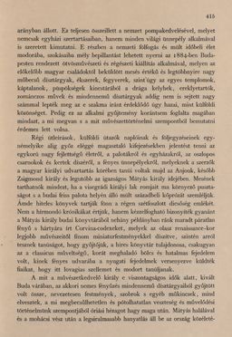 Image of the Page - 415 - in Az Osztrák-Magyar Monarchia írásban és képben - Magyarország III (2), Volume 12/2