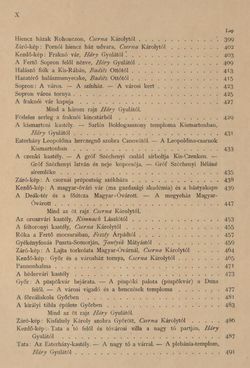 Image of the Page - X - in Az Osztrák-Magyar Monarchia írásban és képben - Magyarország IV (1), Volume 16/1