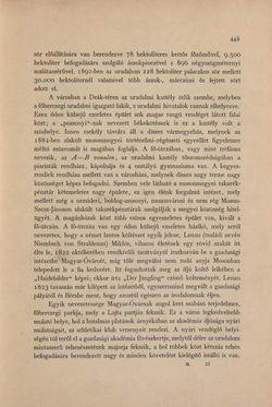 Image of the Page - 449 - in Az Osztrák-Magyar Monarchia írásban és képben - Magyarország IV (2), Volume 16/2