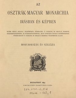 Image of the Page - III - in Az Osztrák-Magyar Monarchia írásban és képben - Morvaország és Szilézia (Morvaország), Volume 17/1