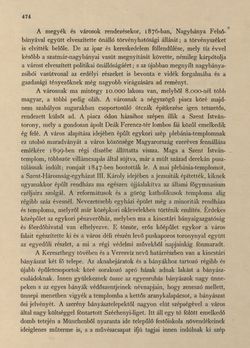 Image of the Page - 474 - in Az Osztrák-Magyar Monarchia írásban és képben - Magyarország V (II), Volume 21