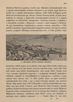 Image of the Page - 273 - in Az Osztrák-Magyar Monarchia írásban és képben - Horvát-Szlavonország (1), Volume 24/1