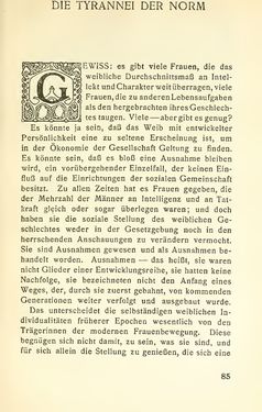 Image of the Page - 85 - in Zur Kritik der Weiblichkeit