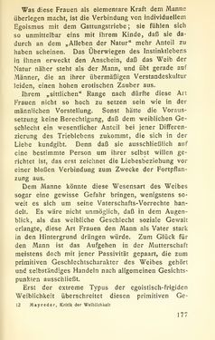 Bild der Seite - 177 - in Zur Kritik der Weiblichkeit