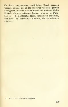 Image of the Page - 209 - in Zur Kritik der Weiblichkeit