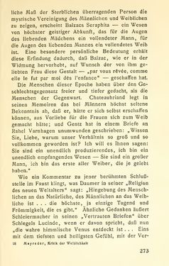 Image of the Page - 273 - in Zur Kritik der Weiblichkeit