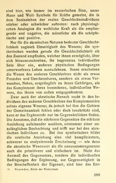 Bild der Seite - 289 - in Zur Kritik der Weiblichkeit