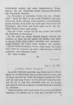 Bild der Seite - 5 - in Kronprinz Rudolf - Politische Briefe an einen Freund 1882-1889