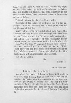 Bild der Seite - 38 - in Kronprinz Rudolf - Politische Briefe an einen Freund 1882-1889