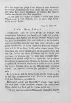 Bild der Seite - 45 - in Kronprinz Rudolf - Politische Briefe an einen Freund 1882-1889