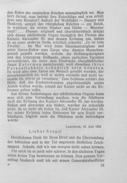Bild der Seite - 51 - in Kronprinz Rudolf - Politische Briefe an einen Freund 1882-1889