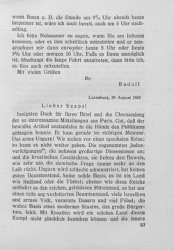 Image of the Page - 57 - in Kronprinz Rudolf - Politische Briefe an einen Freund 1882-1889