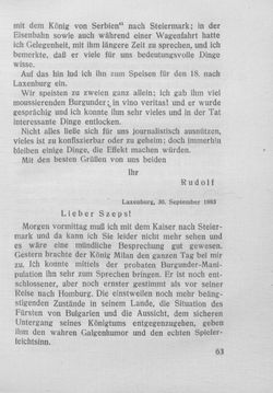 Image of the Page - 63 - in Kronprinz Rudolf - Politische Briefe an einen Freund 1882-1889